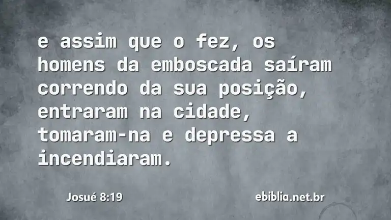 Josué 8:19