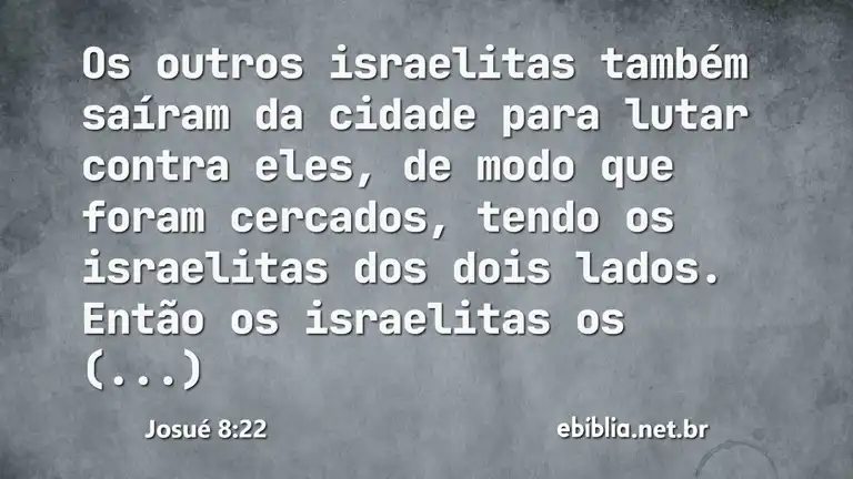 Josué 8:22