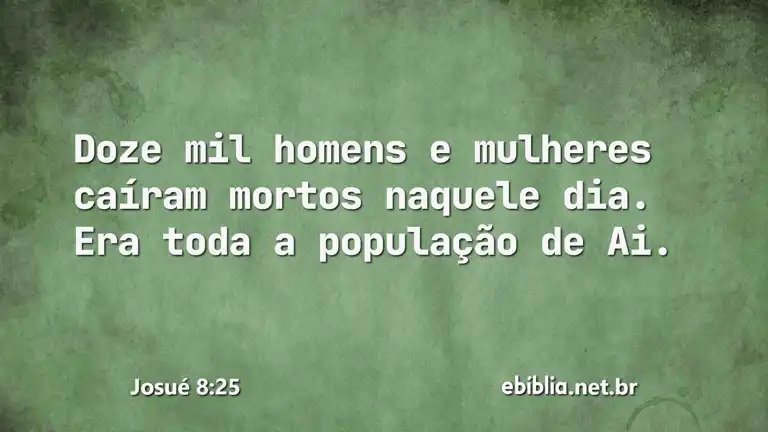 Josué 8:25