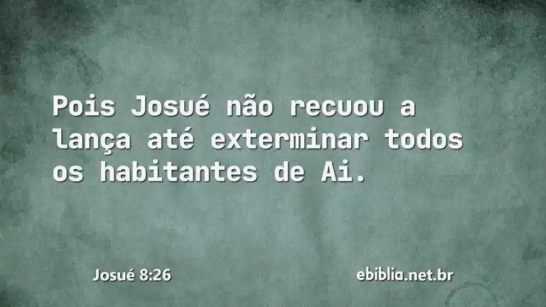 Josué 8:26