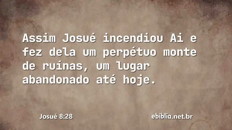 Josué 8:28