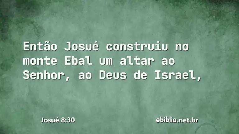 Josué 8:30