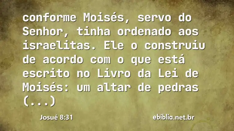 Josué 8:31