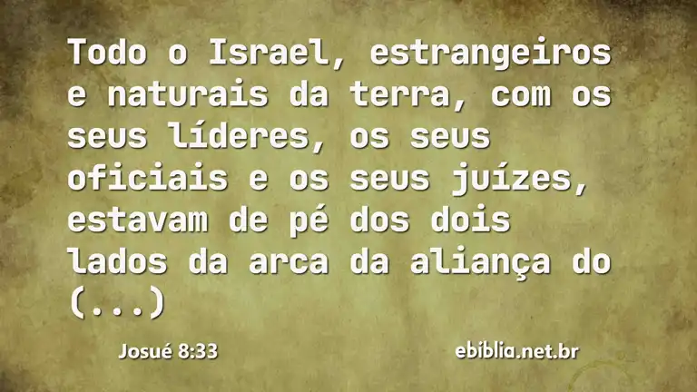 Josué 8:33