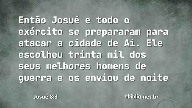 Josué 8:3