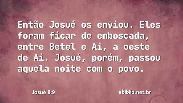 Josué 8:9