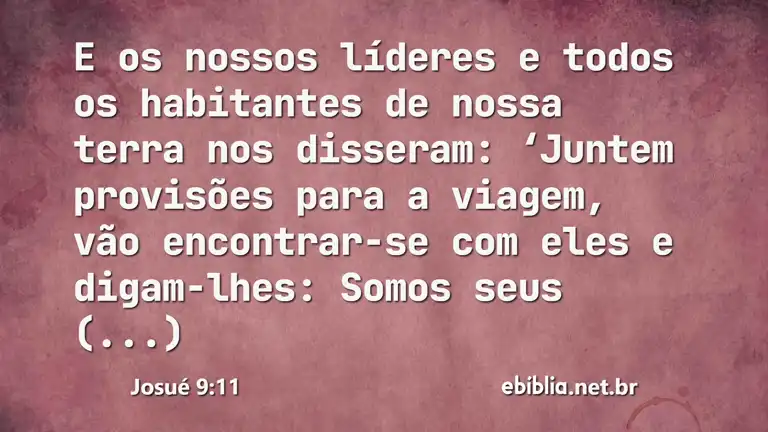 Josué 9:11