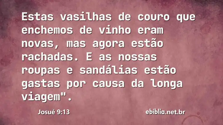 Josué 9:13