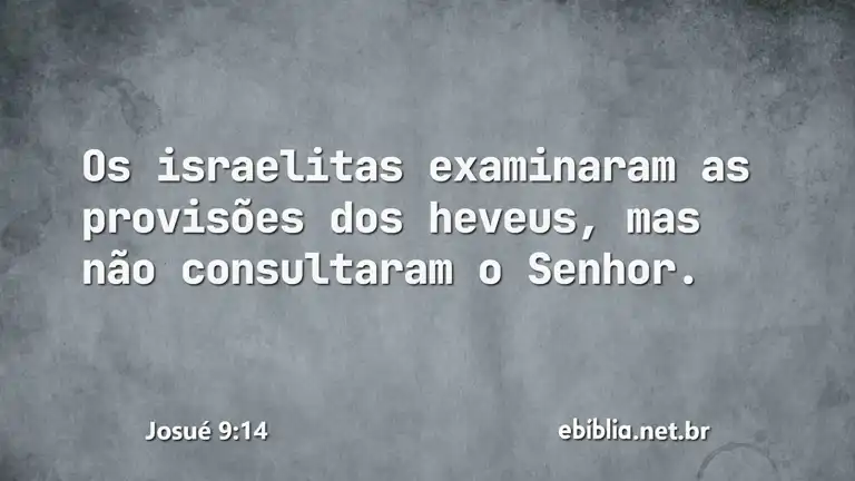 Josué 9:14