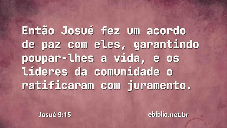 Josué 9:15