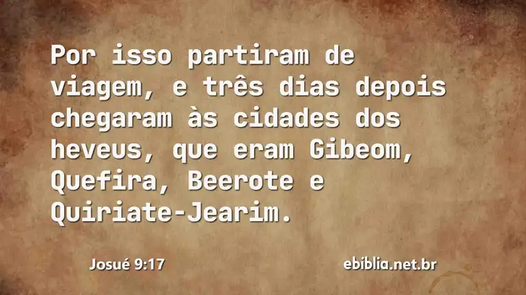 Josué 9:17