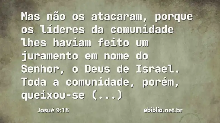 Josué 9:18