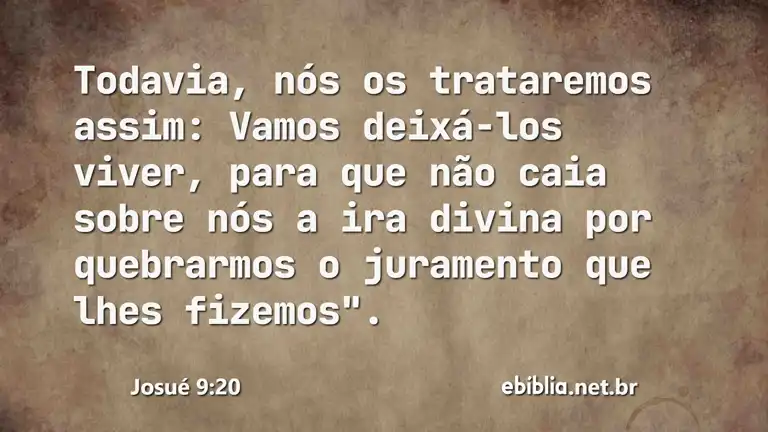 Josué 9:20