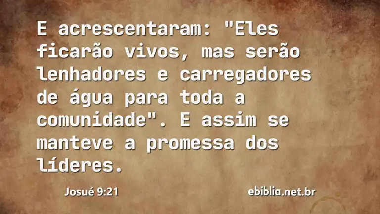 Josué 9:21