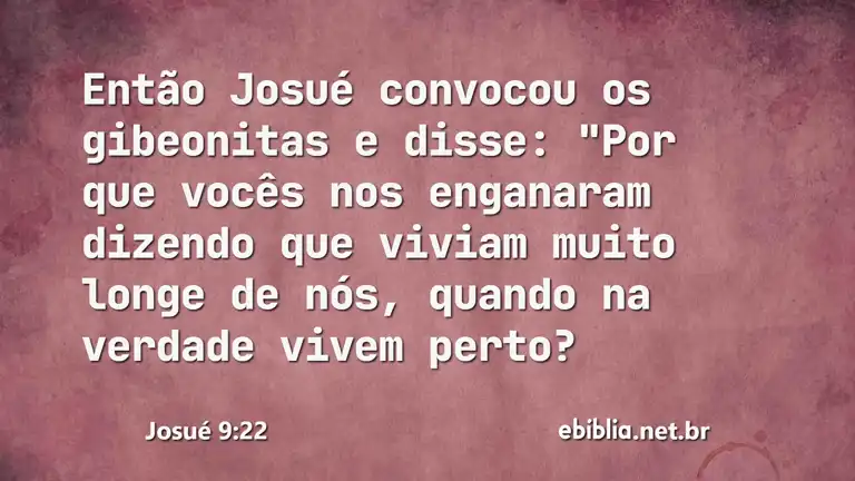 Josué 9:22