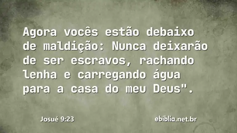 Josué 9:23