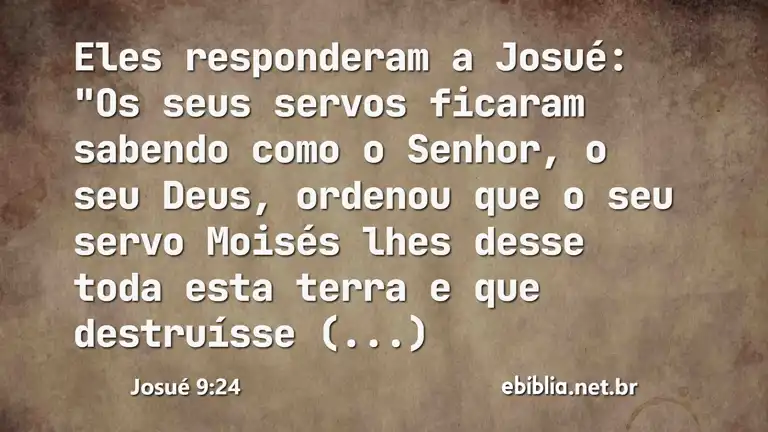 Josué 9:24