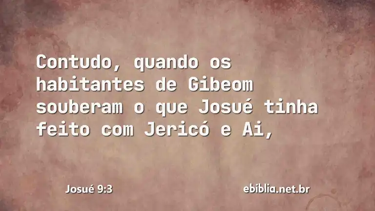 Josué 9:3