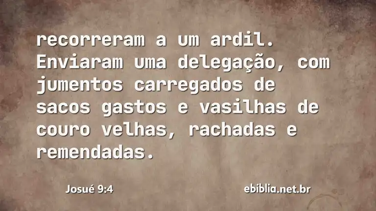 Josué 9:4