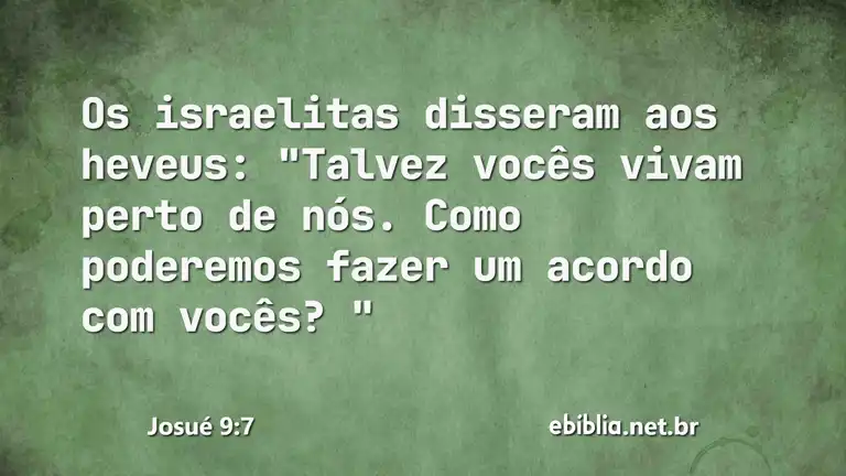 Josué 9:7