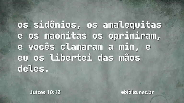 Juízes 10:12