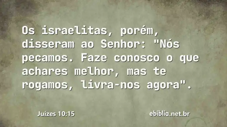 Juízes 10:15