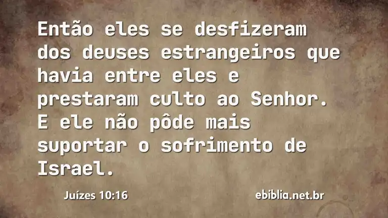 Juízes 10:16