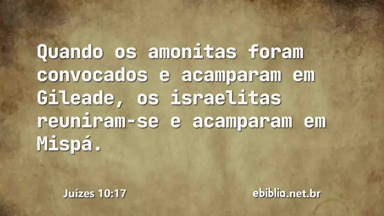 Juízes 10:17