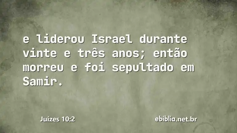 Juízes 10:2