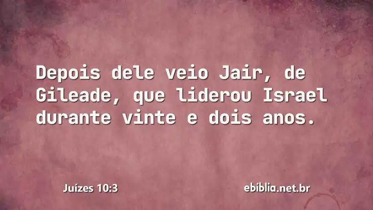 Juízes 10:3