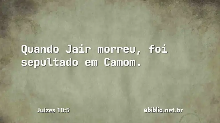 Juízes 10:5