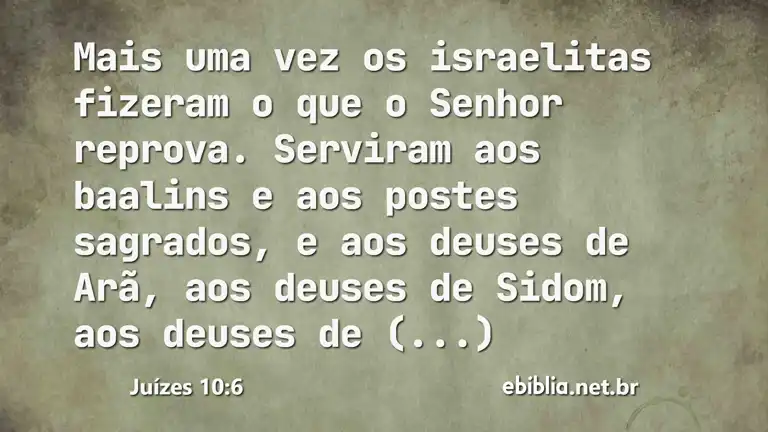 Juízes 10:6