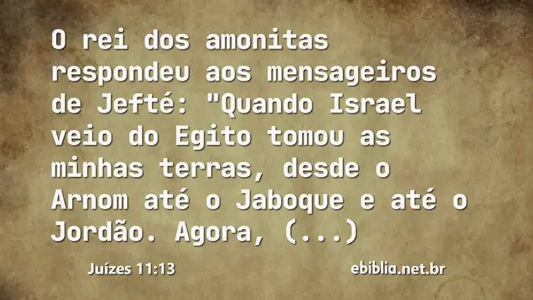 Juízes 11:13