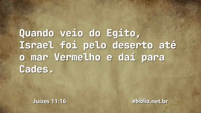 Juízes 11:16