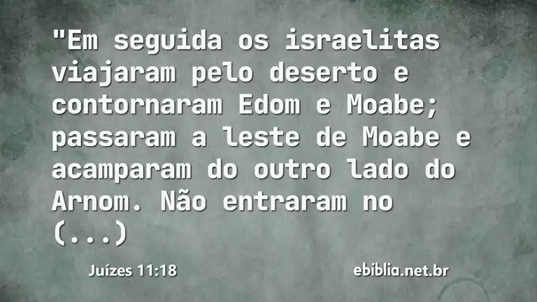 Juízes 11:18