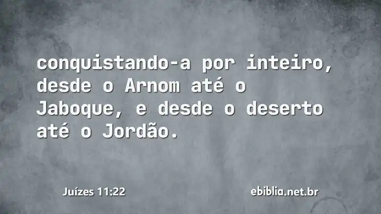 Juízes 11:22