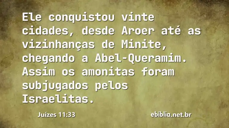 Juízes 11:33