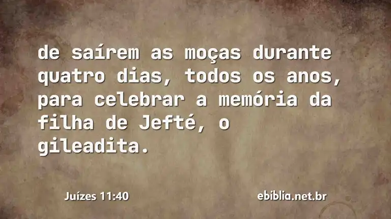 Juízes 11:40