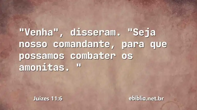 Juízes 11:6