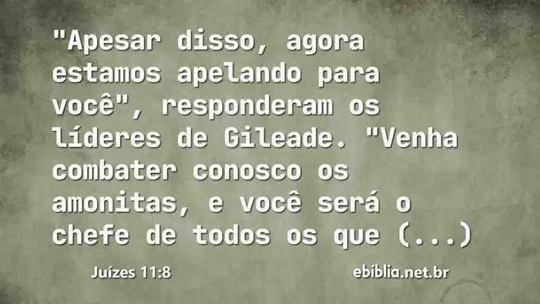 Juízes 11:8