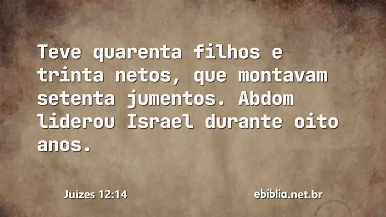 Juízes 12:14