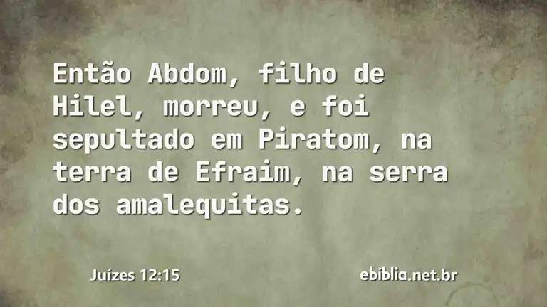 Juízes 12:15