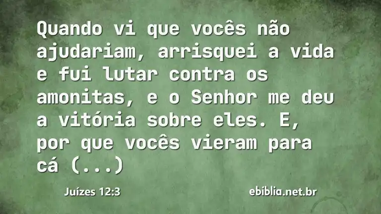 Juízes 12:3