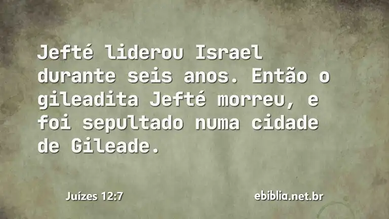 Juízes 12:7