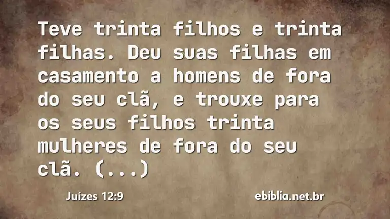 Juízes 12:9