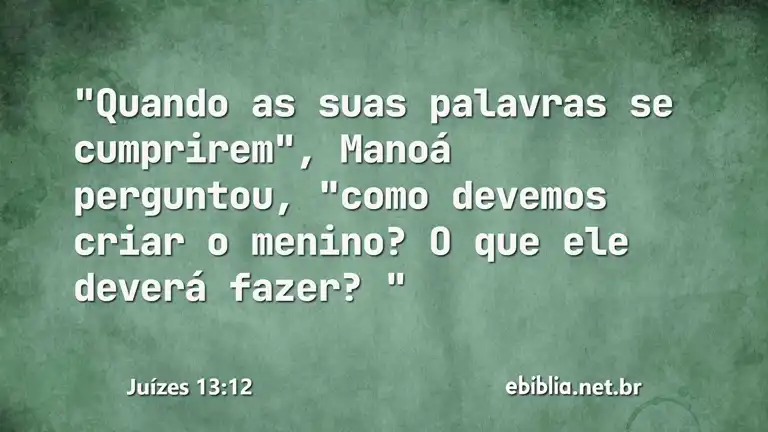 Juízes 13:12