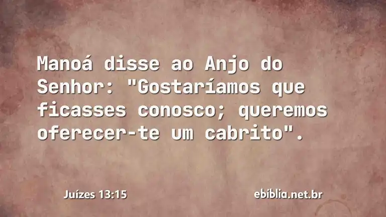 Juízes 13:15