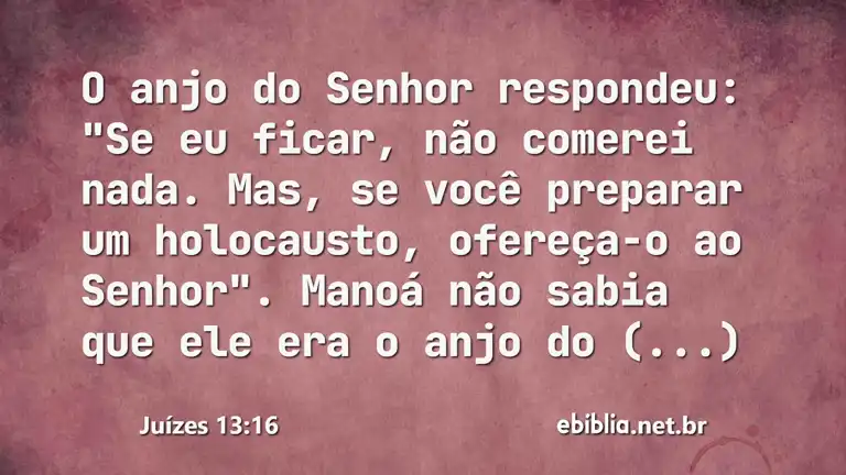 Juízes 13:16