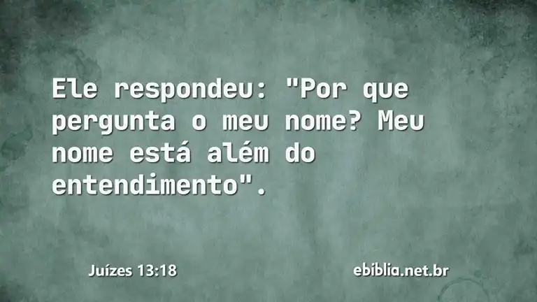 Juízes 13:18