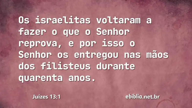 Juízes 13:1